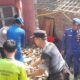 Polri Hadir di Tengah Warga, Bersihkan Puing Pascaledakan di Panimbang