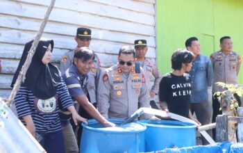 Wujud Kepedulian Polri, Polres Wajo Bantu 12.000 Liter Air Bersih bagi Masyarakat Maddukkelleng