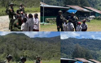 Tawa dan Harapan dari Komopa: Prajurit Marinir Hadir Berbagi Kebahagiaan dan Menyalakan Semangat Anak-Anak