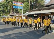 Jaga Kebugaran dan Kesehatan, Personel Polres Enrekang Rutin Laksanakan Olahraga Bersama