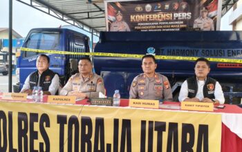 Tangani Penyelewengan BBM Subsidi Modus Mobil Tangki, Polres Toraja Utara Ikuti Konferensi Pers Serentak Bersama Polda Sulsel