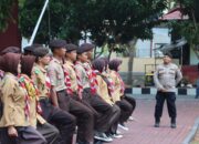 Saka Bhayangkara Cabang Luwu Perkuat Pembinaan Generasi Muda melalui Latihan Bersama Polres Luwu