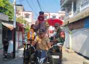 Keliling Kampung Pakai Viar 3 Roda, Aipda Abbas Sampaikan Imbauan Kebakaran Lewat Toa