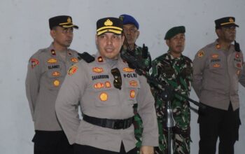 Polres Parepare Gelar Apel Gabungan Kesiapan Pengamanan PSM Makassar Vs Persita Tangerang di Stadion BJ Habibie
