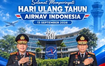 Polda Banten Ucapkan Selamat HUT AirNav Indonesia