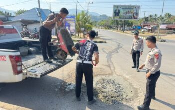 Peringati Hari Lalin Bhayangkara ke-71, Personel Sat Lantas Konawe Utara Peduli Keselamatan