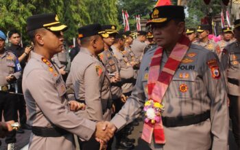 Kapolres Parepare Hadiri Penyambutan Kapolda Sulsel Irjen Pol Dr. M. Awal Chairuddin di Mapolda Sulsel