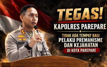 Tegas! Kapolres Parepare, Tidak Ada Tempat Bagi Pelaku Premanisme dan Kejahatan di Kota Parepare