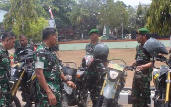 Dandim 1413/Buton Periksa-Evaluasi Kesiapan Kendaraan Dinas, Sampaikan Informasi Rekrutmen TNI di Akhir Kegiatan
