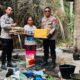 Polisi Bersama Masyarakat, Polsek Lamasi Bantu Korban Kebakaran Rumah di To’pongo