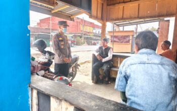 Rangkul Komunitas Ojek Jadi Mitra Kamtibmas, Sat Binmas Polres Palopo Gelar Pembinaan Di Pos Satkamling Pontap