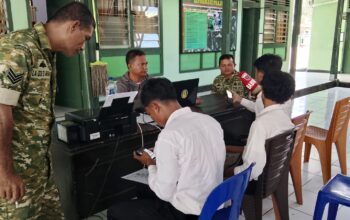 Konsisten layani calon prajurit, Kodim 1413/Buton dampingi CASIS daftar online dengan optimal